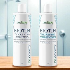 NEW Biotin Thickening Shampoo & Conditioner Set, Full Size, UNISEX, Made in USA